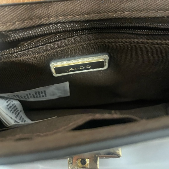 Aldo two-tone brown and cream solid shoulder bag✨Deal - Picture 5 of 5